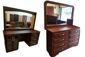 Vintage wooden dressing mirror