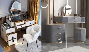 Light ultra Luxury Villa Bedroom Dressing Mirror