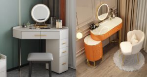 Luxury conner vanity dressing mirror
