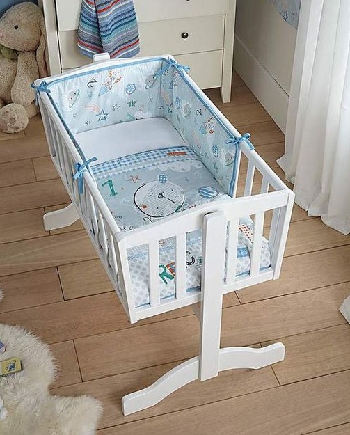 Rocking Baby Cot with Canopy
