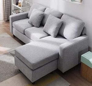 3 seater Affordable Linen Blend Sectional Sofaset