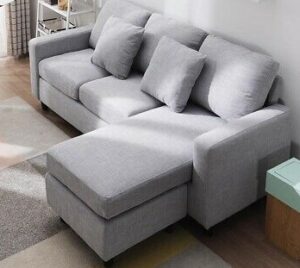3 seater Affordable Linen Blend Sectional Sofaset