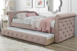 Upholstered Daybed with Trundle