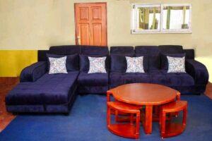 L shape 5 Seater Affordable Mid-Century Sofaset furniture