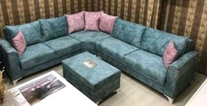 L shape 5 Seater Affordable Mid-Century Sofaset furniture