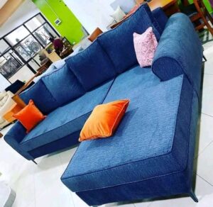 L shape 5 Seater Affordable Mid-Century Sofaset furniture