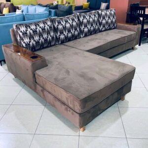 L shape 5 Seater Affordable Mid-Century Sofaset furniture