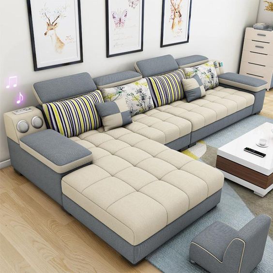 Best 5 Seater Sectional Sofaset with Ottoman