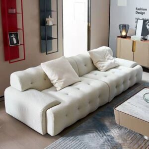 Economical Leatherette 3-Seater Sofaset