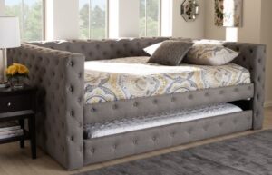 Upholstered Daybed with Trundle
