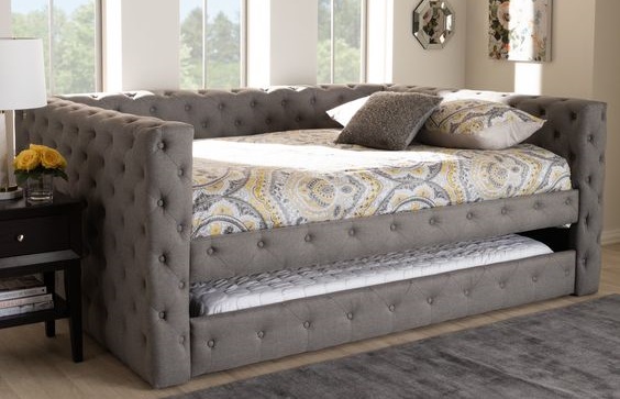 Upholstered Daybed with Trundle