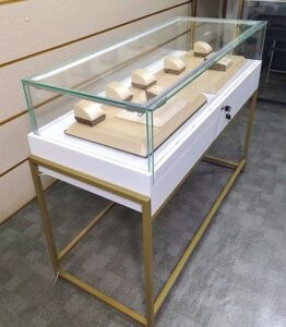 Best Glass Jewelry Display Table with Velvet Lining