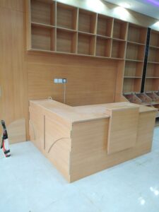Minimalist Wooden Floating Shop Display Shelves