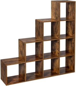 Rustic Wooden Wall-Mounted Display Shelf