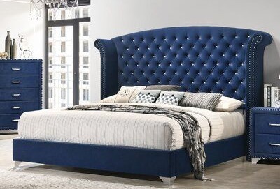 Best Tufted Wingback Upholstered Bed
