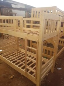 Classic Wooden Twin Over Twin Bunk Bed