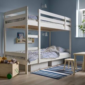 Classic Wooden Twin Over Twin Bunk Bed