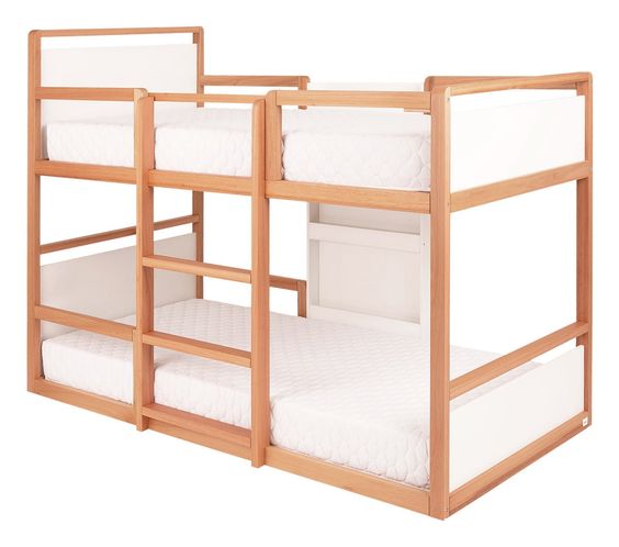 Eclectic Wooden Bunk Bed with Customizable Options