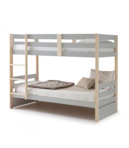 Eclectic Wooden Bunk Bed with Customizable Options