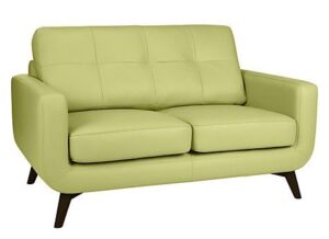 Economical Leatherette Three-Seater Sofaset