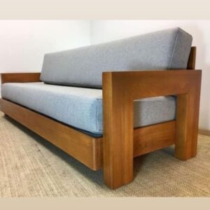 Economical Leatherette Three-Seater Sofaset