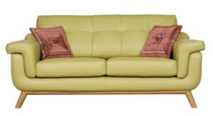 Economical Leatherette Three-Seater Sofaset