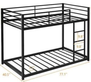 Metal Frame Full Over Full Bunk Bed