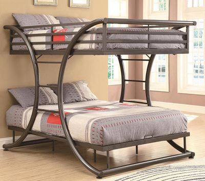 Metal Frame Full Over Full Bunk Bed
