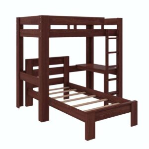 Best Transitional Wooden Bunk Bed with Convertible Loft Option