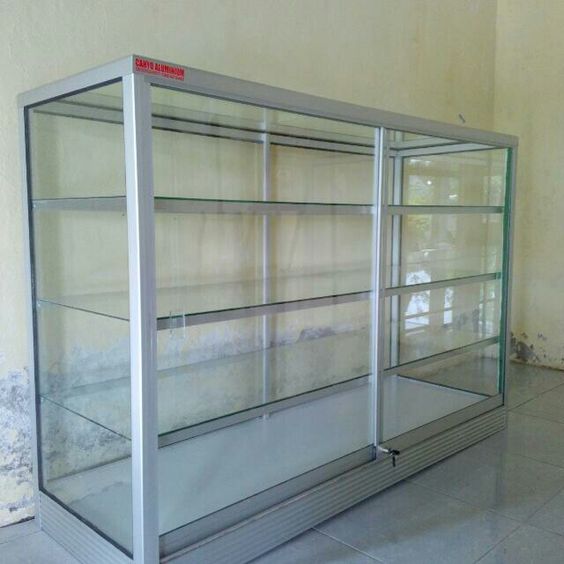 Glass Cube Display Table Set