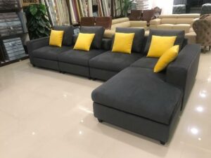 Budget-Friendly L-Shaped Sectional Sofaset