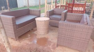 Rattan Sofaset with Cushions
