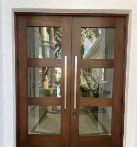 Aluminum Security Door with Intricate Patterns