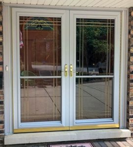Aluminum Storm Door with Ventilation Panels