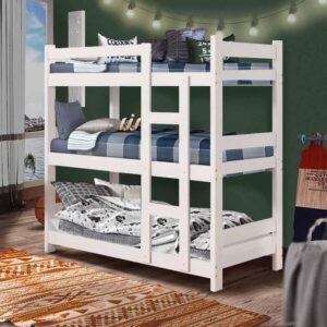 Classic Wooden Triple Bunk Bed