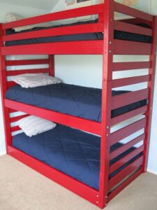 Classic Wooden Triple Bunk Bed