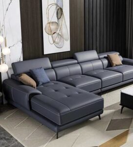 Contemporary Sofaset with Adjustable Headrests