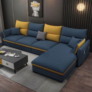 Contemporary Sofaset with Adjustable Headrests
