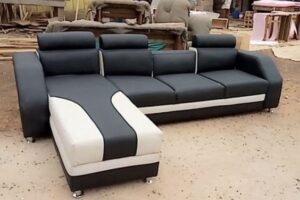 Contemporary Sofaset with Adjustable Headrests
