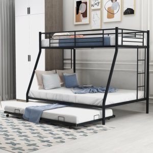 Convertible Triple Bunk Bed with Trundle