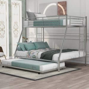 Convertible Triple Bunk Bed with Trundle