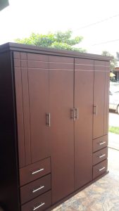Economical MDF Wardrobe with Wood Finish