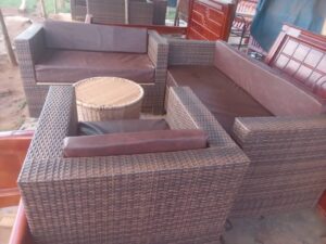 Rattan Sofaset with Cushions