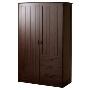 Ebony Wood Veneer Wardrobe