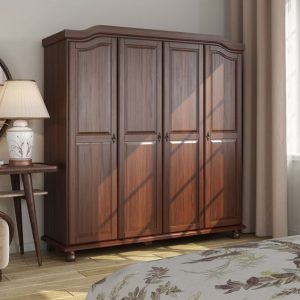 Budget Mahogany Veneer Wardrobe