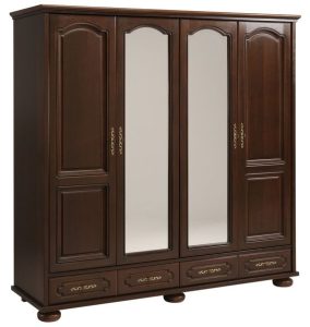 Budget Mahogany Veneer Wardrobe