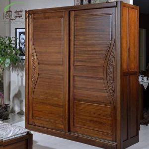Ebony Wood Veneer Wardrobe