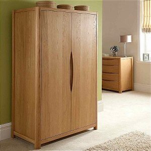 Teak Finish Wardrobe