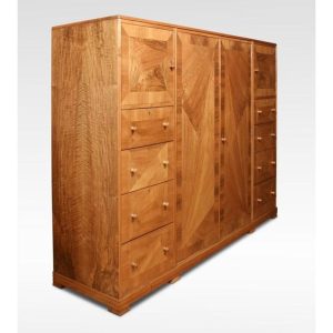 Walnut Finish Wardrobe