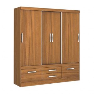 Walnut Veneer Wardrobe on a Budget